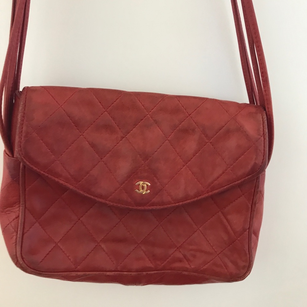 Authentic red Chanel bag